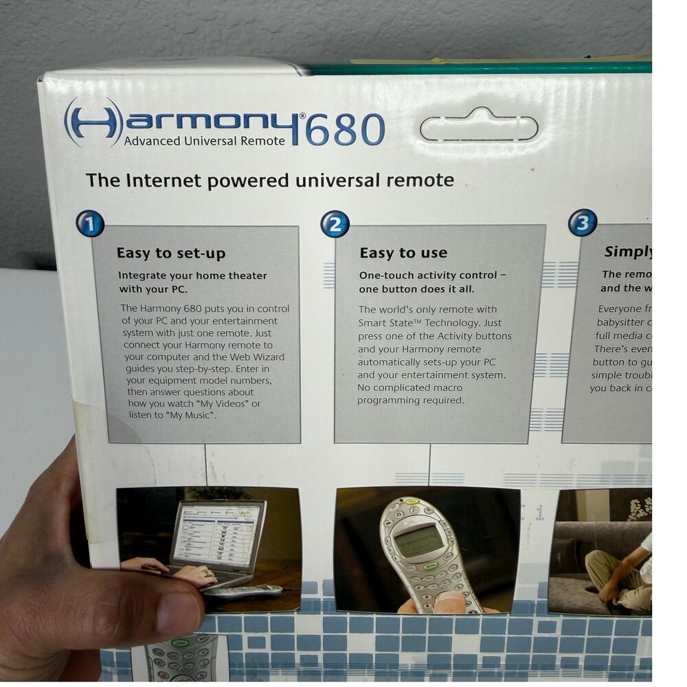 Logitech Harmony 680 Advanced Universal Remote / New In Box - Picture 4 of 10